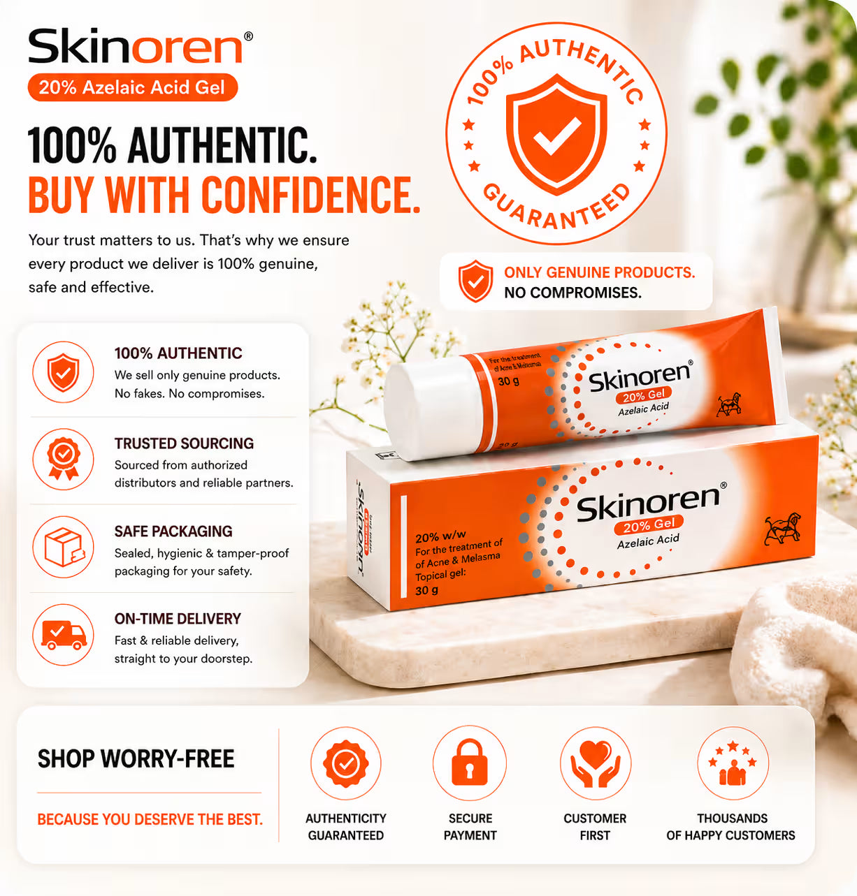 Skinoren Azelaic Acid 20% Cream