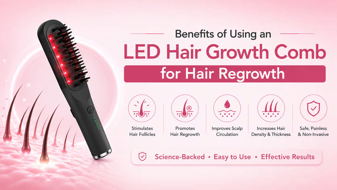 Benefits of Using an LED Hair Growth Comb for Hair Regrowth