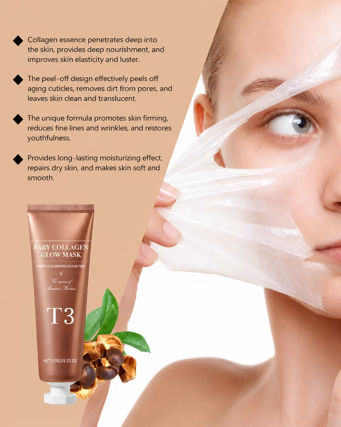 T3 Baby Collagen Face Mask