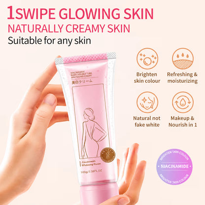niacinamide body double tube whitening cream