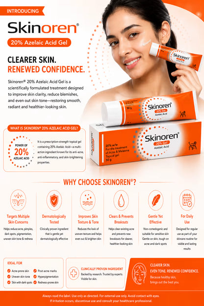 Skinoren Azelaic Acid 20% Cream