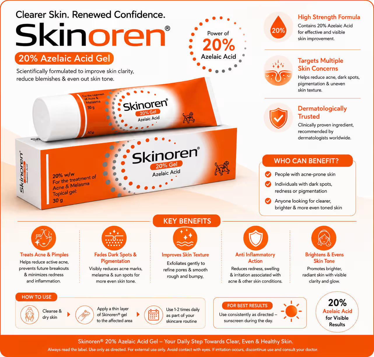 Skinoren Azelaic Acid 20% Cream