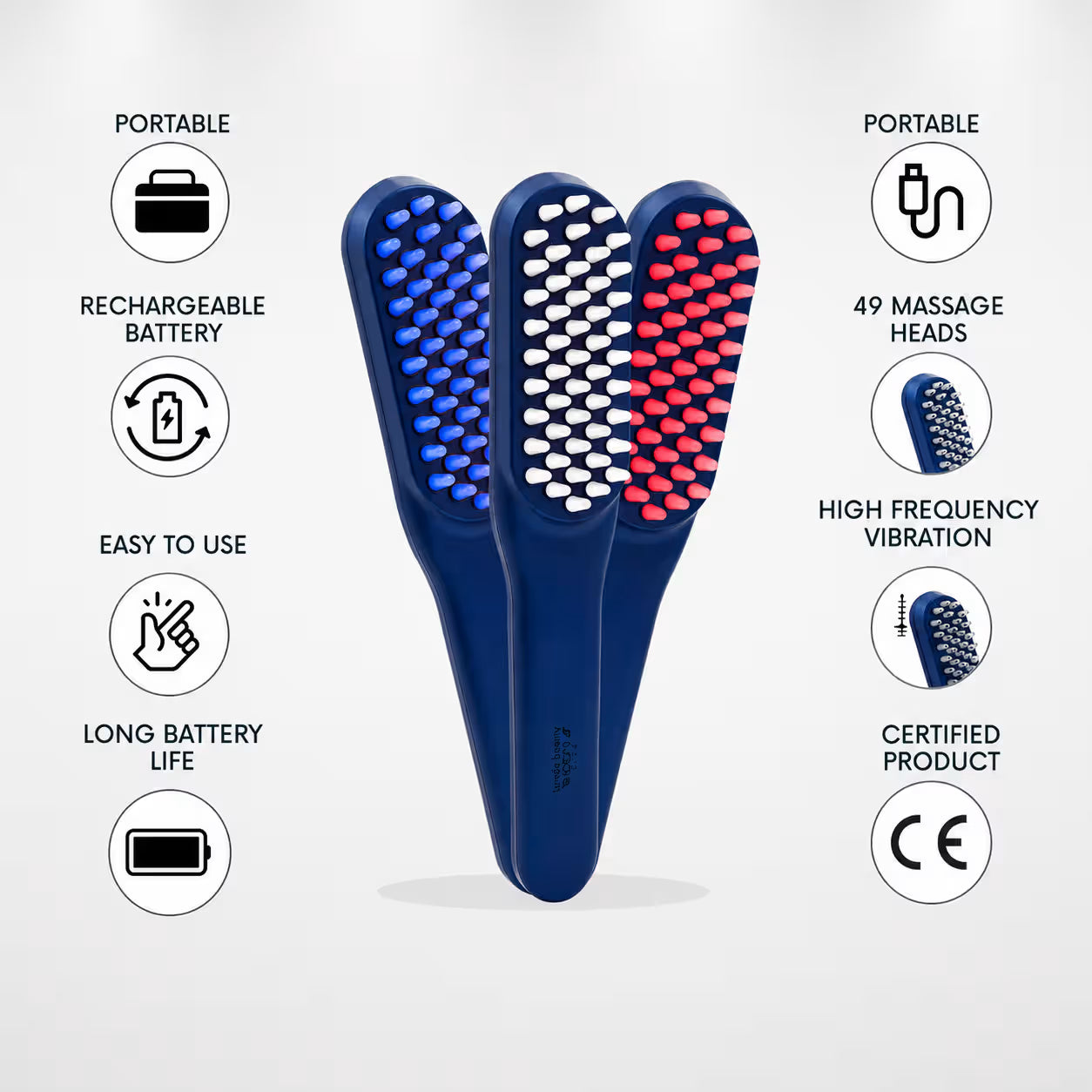 LED Hair Growth Comb & Scalp Massager