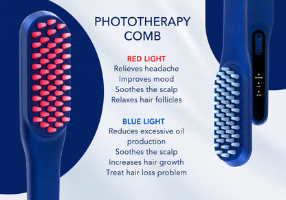 LED Hair Growth Comb & Scalp Massager