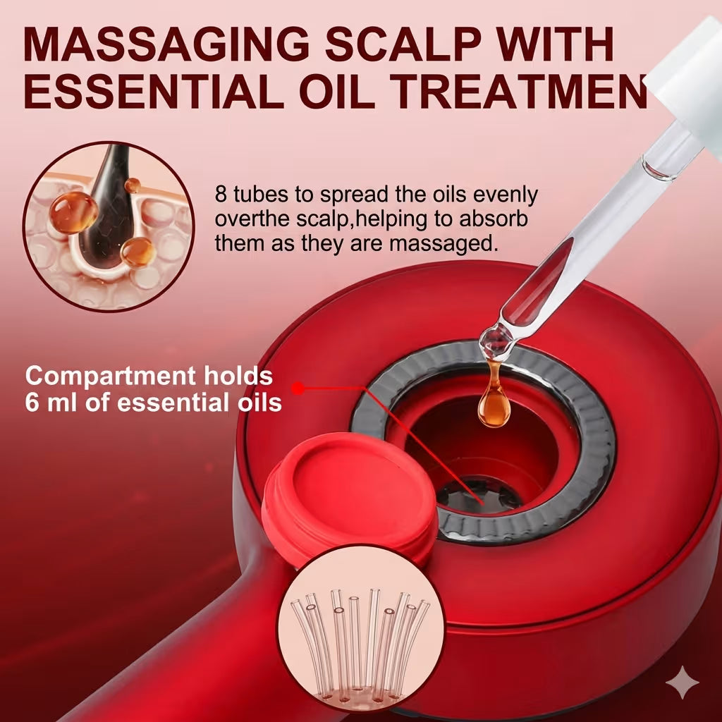 Red Light Therapy Scalp Massager Hair Comb
