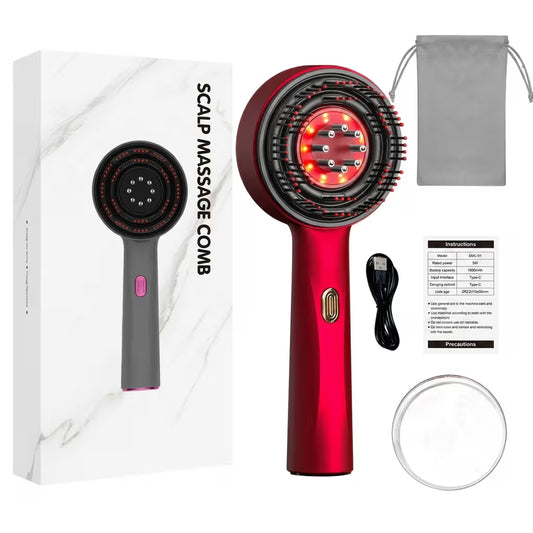 Red Light Therapy Scalp Massager Hair Comb