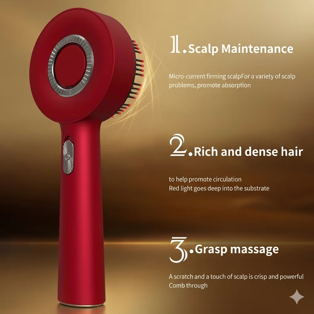 Red Light Therapy Scalp Massager Hair Comb