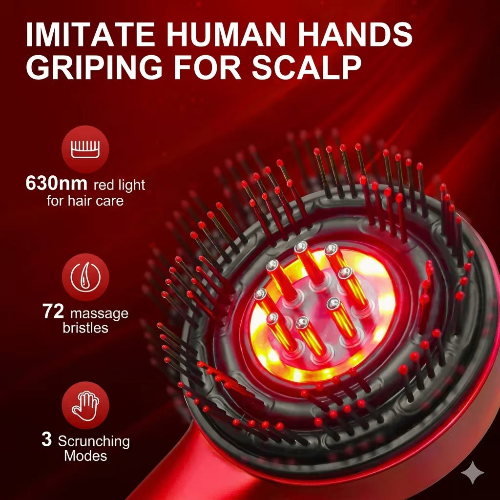 Red Light Therapy Scalp Massager Hair Comb
