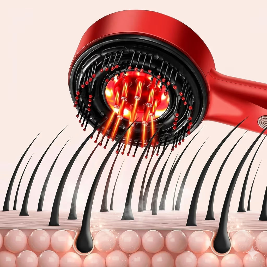 Red Light Therapy Scalp Massager Hair Comb